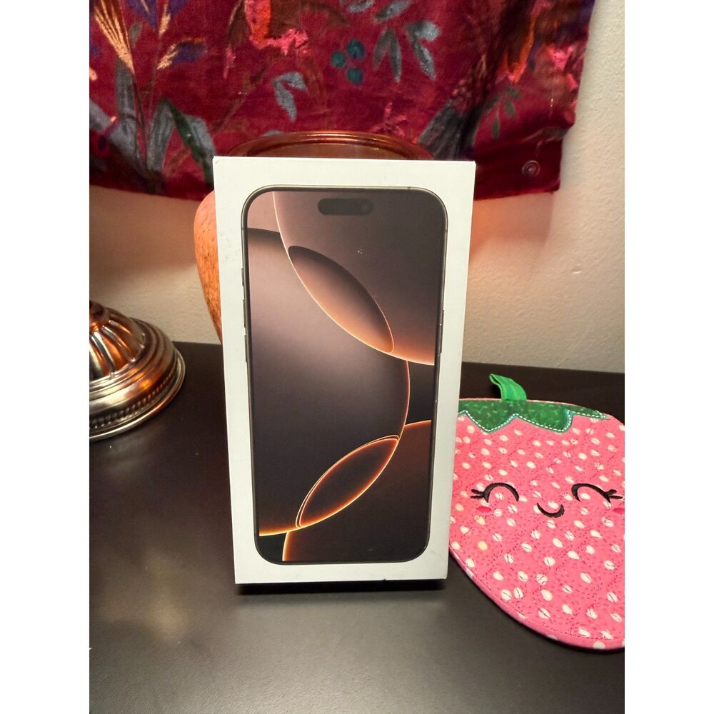Box ONLY! Apple iPhone 16 Pro Max Desert Titanium 256GB Box Only